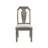 Zumala - Side Chair (Set of 2) - Beige Linen & Weathered Oak