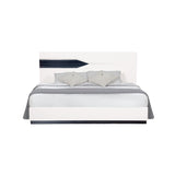 Vios - 5 Piece Bedroom Set With Zebrano Accent Design