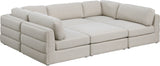 Beckham - Modular Sectional 6 Piece - Beige - Fabric