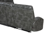 U40 - 6 Piece Power Reclining Sectional (2 Power) - Dark Gray