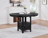 D151 - Counter Height Extension Table Wire Brush - Black