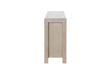 D1321 - Buffet With Real Marble Top - Natural / White