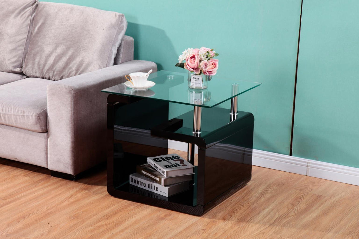 T307 - Coffee Table & 2 End Tables - Black