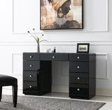 G-316 - Glamour Vanity Set (Dresser + Mirror Bluetooth Speaker With Lights) - Black