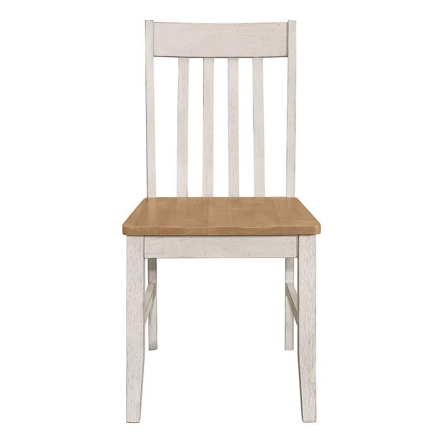 Kirby - Wood Dining Side Chair (Set of 2) - Rustic Off White