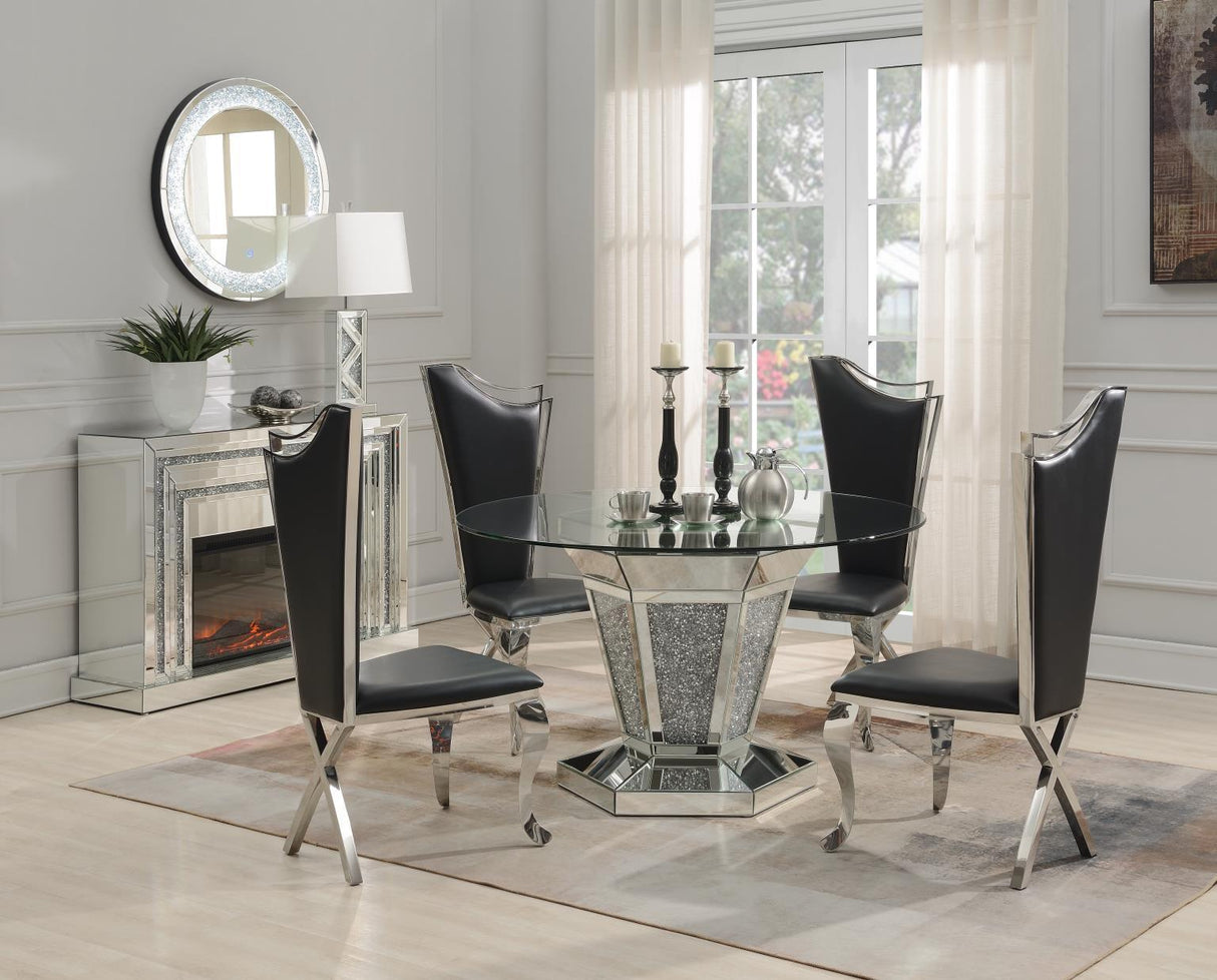 G-100 - Glamour Dining Table - Pearl Silver