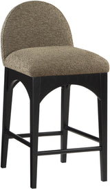 Waldorf - Boucle Stool With Black Legs