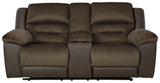 Dorman - Chocolate - Dbl Reclining Loveseat with Console