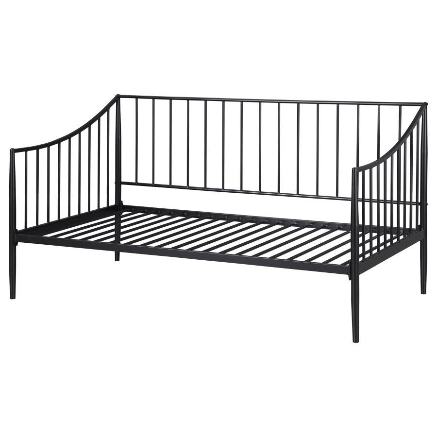 Newbury - Metal Twin Daybed Bed Frame - Matte Black