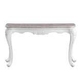 Ciddrenar - Sofa Table - Marble Top & White
