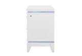Alina - Nightstand With LED And USB - White