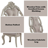 Ragenardus - Arm Chair (Set of 2) - Fabric & Antique White