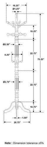 Achelle - 11 Hook Freestanding Coat Rack Hanger