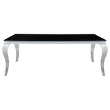 Carone - Rectangular Glass Top Dining Table