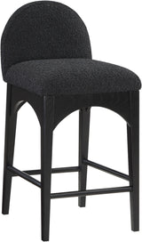 Waldorf - Boucle Stool With Black Legs