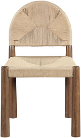 Bohemia - Woven Seagrass Cord And Solid Wood Dining Chair (Set of 2) - Beige