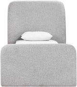Fira - Linen Textured Fabric Upholstered Bed