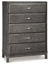 Caitbrook - Five Drawer Chest - Gray