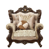 Shalisa - Chair With 2 Pillows (Same Lv01587) - Fabric & Walnut