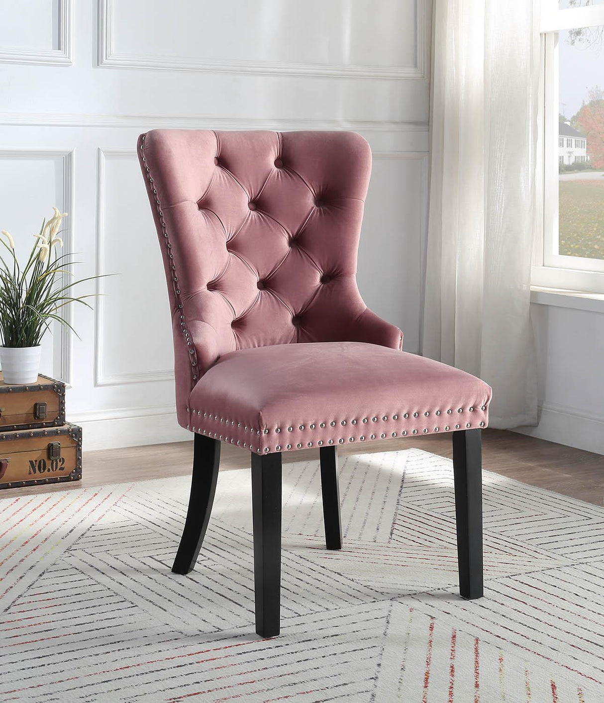 D2083 - Velvet Dining Side Chair (Set of 2)