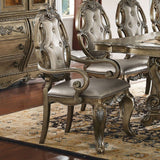 Ragenardus - Arm Chair (Set of 2) - Vintage Synthetic Leather & Vintage Oak