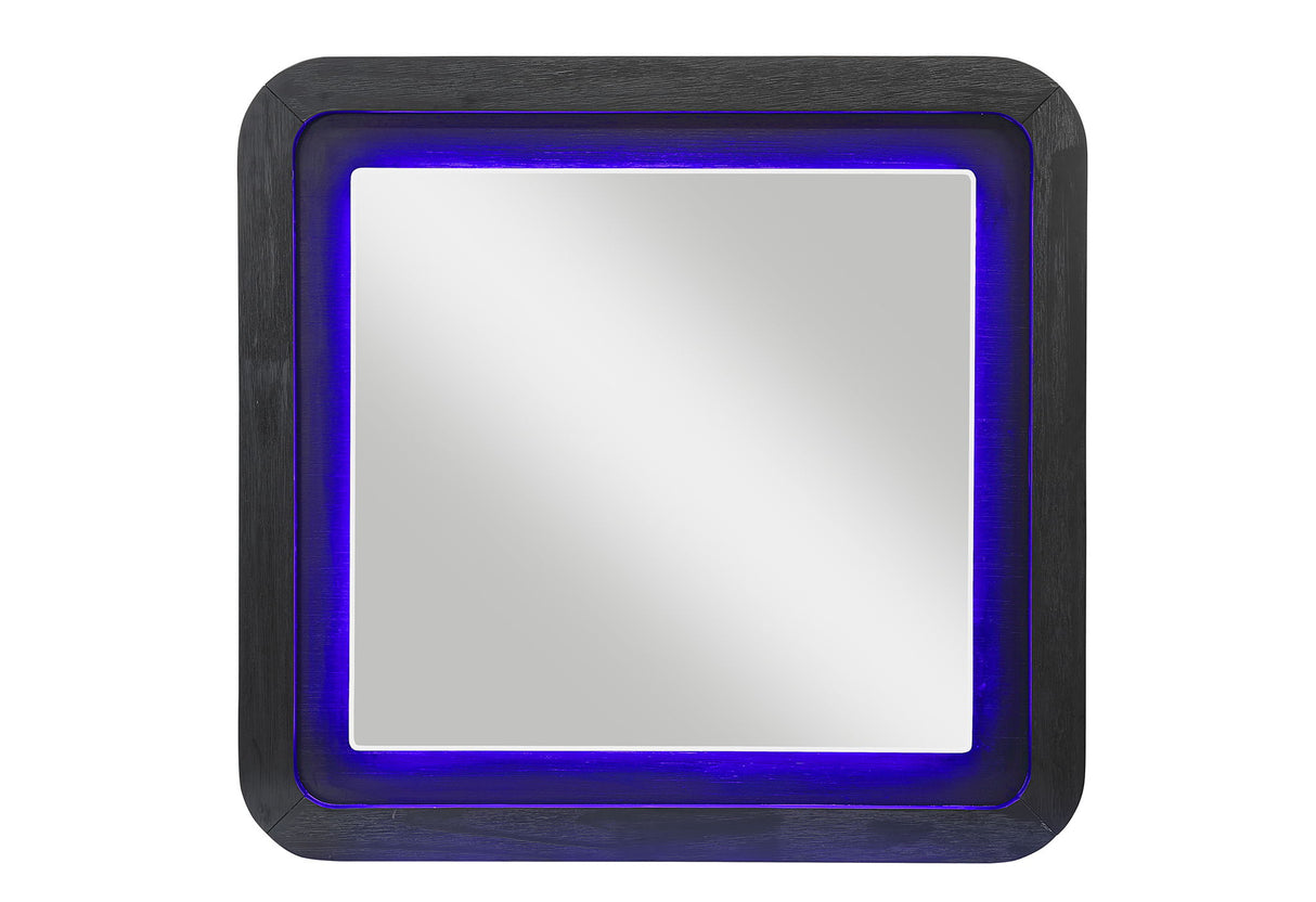 Beckett - Mirror With LED - Black / White