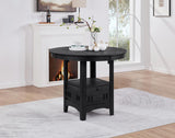 D151 - Counter Height Extension Table Wire Brush - Black