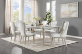 D033 - Dining Table, 4 Side Chairs & 2 Arm Chairs