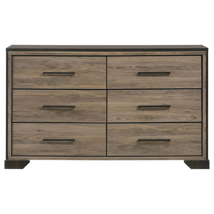 Baker - 6-Drawer Dresser - Light Taupe