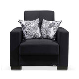 Ottomanson Armada - Upholstered Convertible Armchair With Storage - Polyester