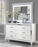 B224 (Old - Off White) - Gloss LED Mirror - Off White