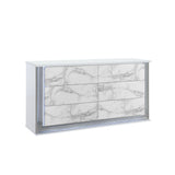 Moon - Marble Buffet - White