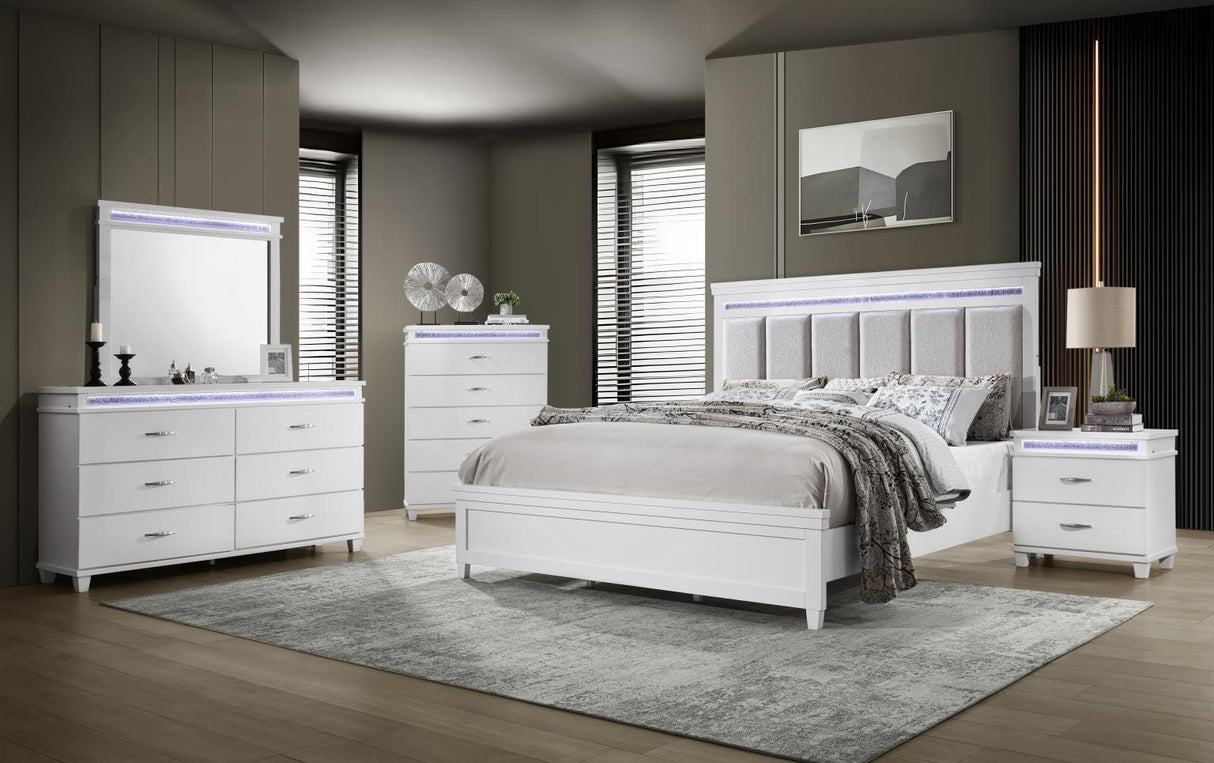 B230 - LED Dresser - White