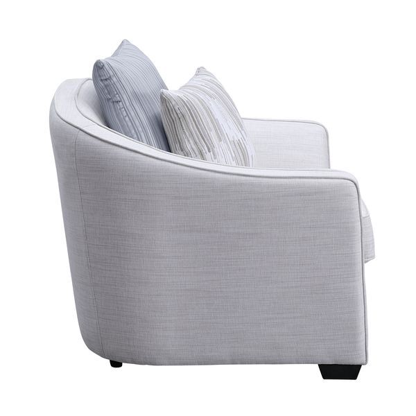 Mahler II - Loveseat With 4 Pillows - Beige Linen