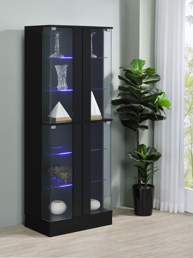 Cabra - 4-door LED Curio Display Cabinet