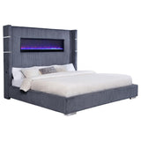 Tisdall - Upholstered Fireplace Bed