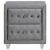 Deanna - Upholstered 2-Drawer Nightstand