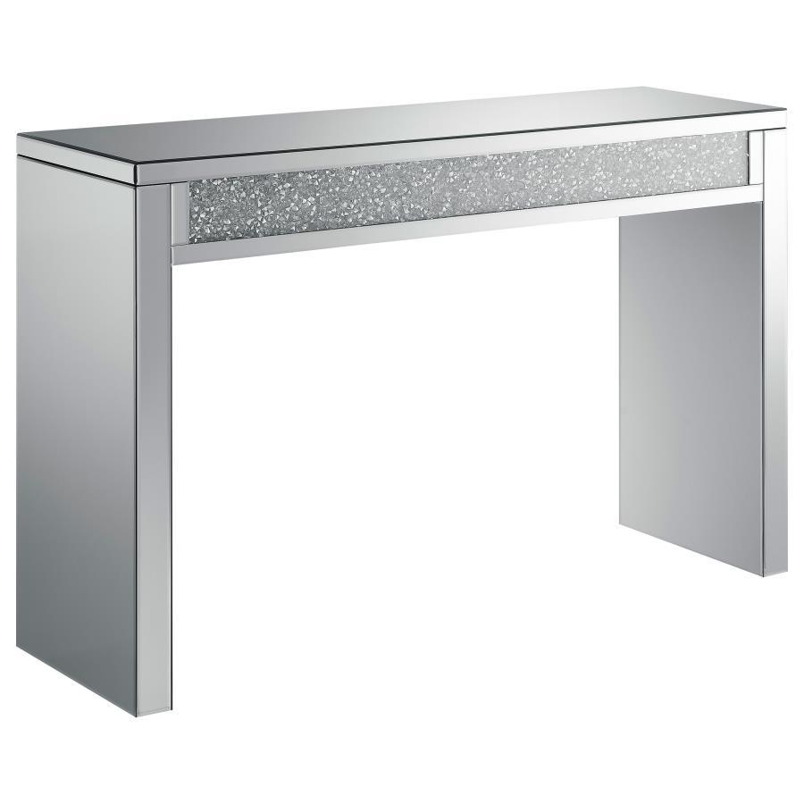 Gillian - Mirrored Acrylic Entryway Console Table - Silver