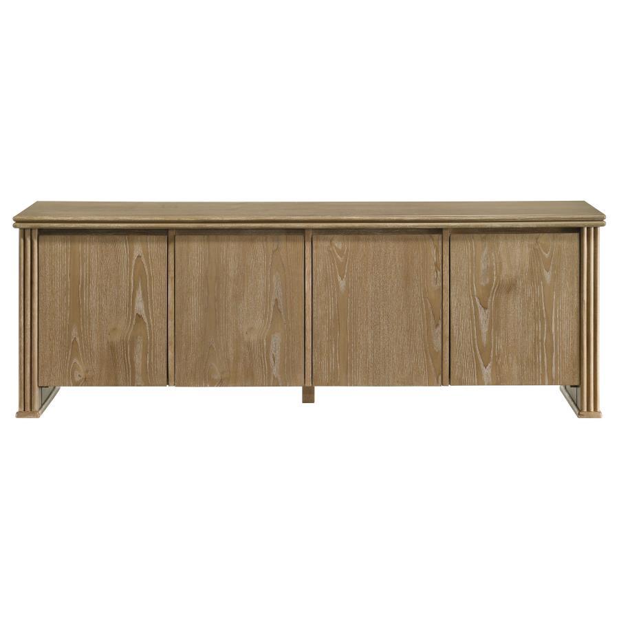 Adina - 70" TV Stand Media Console - Distressed Light Brown