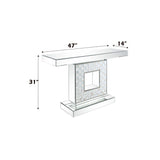 Nasa - 47" Console Table - Mirrored & Mother of Pearl