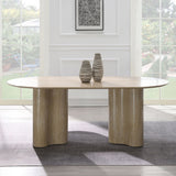 Jirina - Dining Table - Travertine Pattern