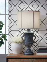 Morvanford - Poly Table Lamp - Antique Black