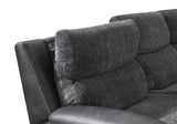 U17 - 6 Piece Power Reclining Sectional With Power Headrest - Dark Gray