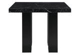 D04 Black Bar Table And Four D04 Bar Stools - Black