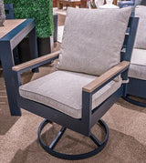 East Beach - Blue - Swivel Chair With Cushion (Set of 2)