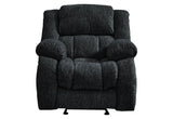 U250 - 3 Piece Living Room Set (Reclining Sofa / Console Reclining Loveseat / Glider Recliner) - Ebony