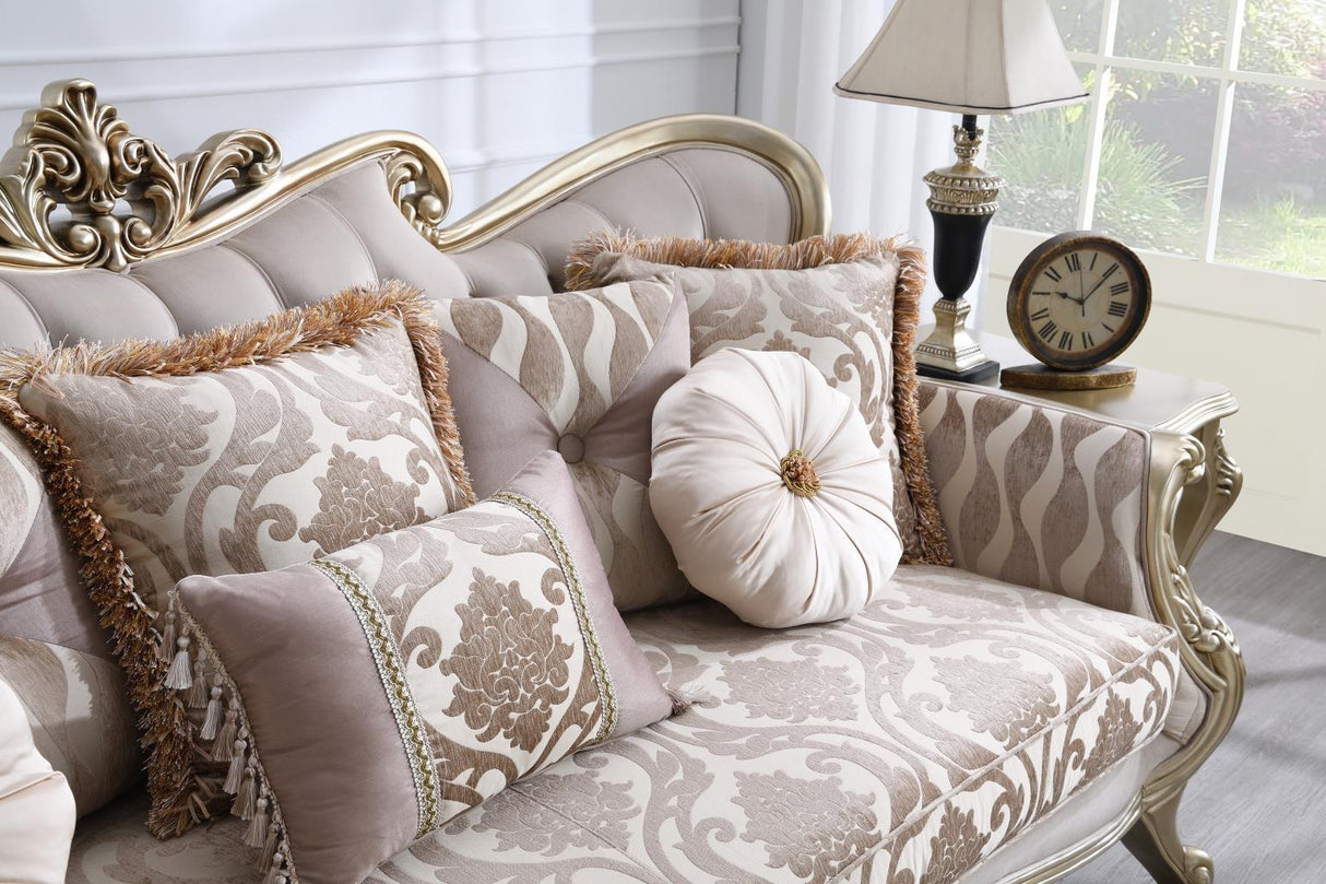 U199 - Traditional Loveseat - Beige