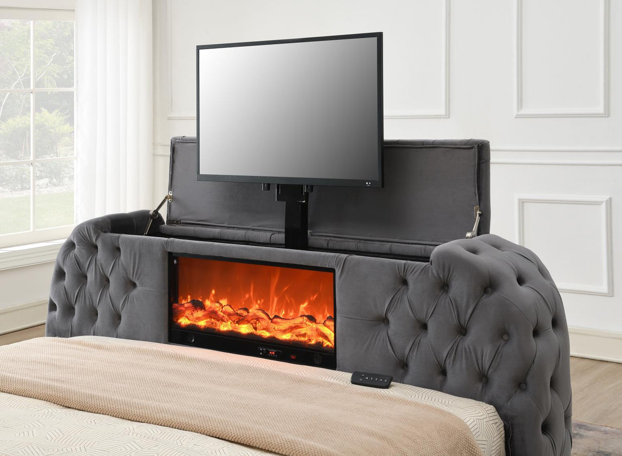 Quinn Fireplace TV Bed