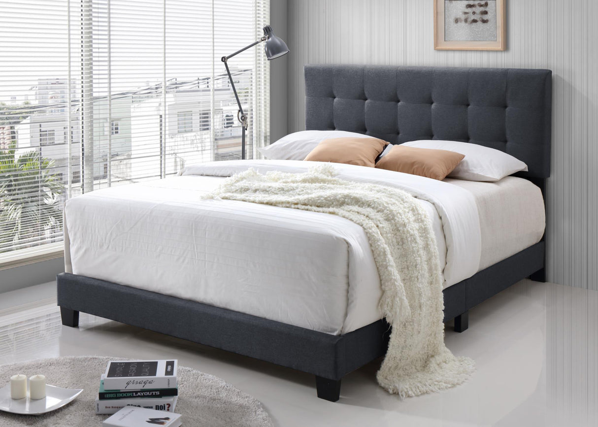 Zen Linen Tufted Bed