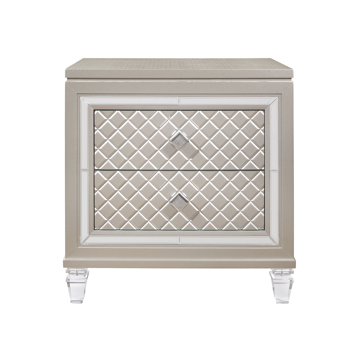 Cross - Glam Nightstand - Champagne